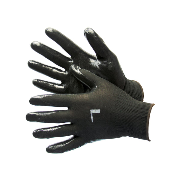 Black Polyester Shell with Black Nitrile Coating 50-8839PBK