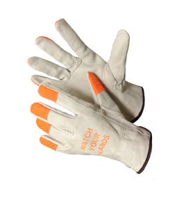 Cow Grain Driver Glove with HI-VIZ 32-1383HVO